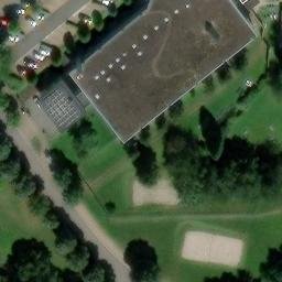 Sand Volleyball Court, Weiskirchen — aerial view