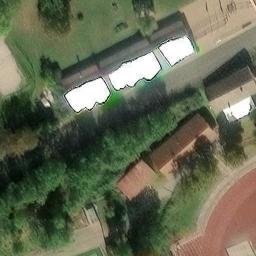 Sand Volleyball Court in Eisenberg, Rheinland-Pfalz — aerial view