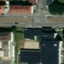 Sand Volleyball Court, Weinheim — aerial view