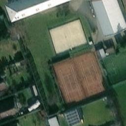 Sand Volleyball Court — aerial view