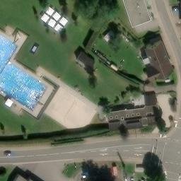 Sand Volleyball Court, Wadern — aerial view