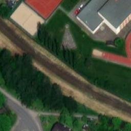 Sand Volleyball Court — aerial view
