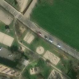 Sand Volleyball Court — aerial view