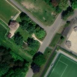 Grass Volleyball Court — aerial view