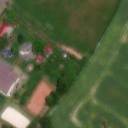 Sand Volleyball Court — aerial view
