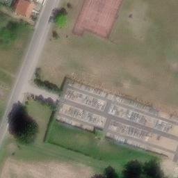 Sand Volleyball Court — aerial view