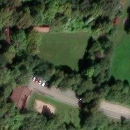 Sand Volleyball Court, Ipsheim — aerial view