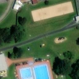 Sand Volleyball Court — aerial view