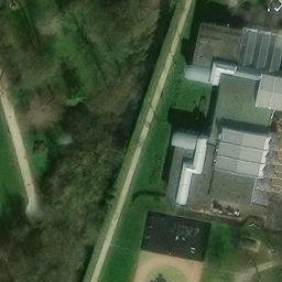Sand Volleyball Court — aerial view