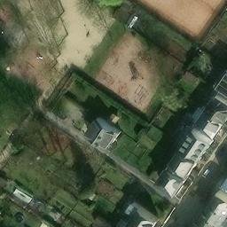Sand Volleyball Court — aerial view