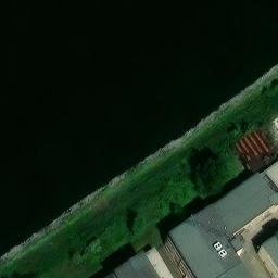 Sand Volleyball Court in Mannheim, Baden-Württemberg — aerial view