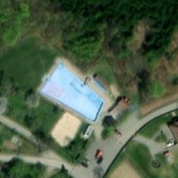 Sand Volleyball Court — aerial view