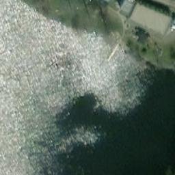 Sand Volleyball Court — aerial view