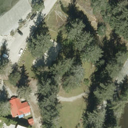 Halfmoon Bay Beach Volleyball Court — aerial view