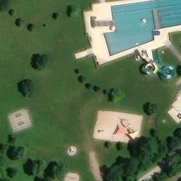 Sand Volleyball Court, Bad Windsheim — aerial view