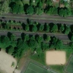 Sand Volleyball Court, Mannheim — aerial view