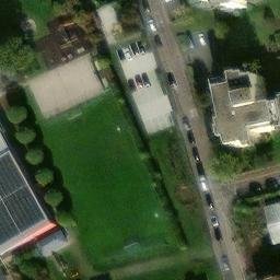 Beach Volleyball Platz Internat Maria Hilf — aerial view