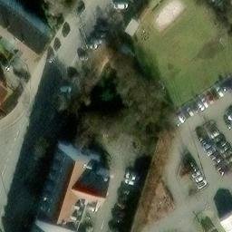 Sand Volleyball Court, Fürth — aerial view