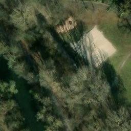 Sand Volleyball Court, Fürth — aerial view