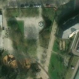 Sand Volleyball Court — aerial view