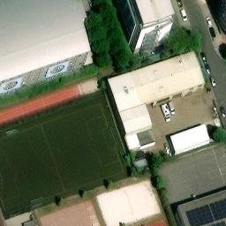Sand Volleyball Court, Nürnberg — aerial view