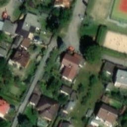 Sand Volleyball Court — aerial view