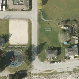 Sechelt Beach Volleyball Court — aerial view