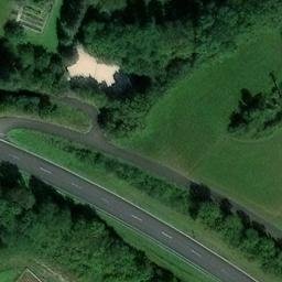 Sand Volleyball Court in Creglingen, Baden-Württemberg — aerial view