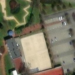 Sand Volleyball Court — aerial view