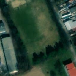 Volleyball Court near Císařov — aerial view