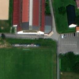 Sand Volleyball Court — aerial view