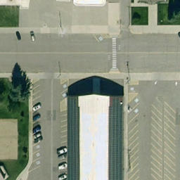 Town of Raymond Beach Volleyball Court #4 — aerial view