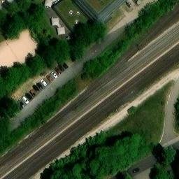 Sand Volleyball Court, Nürnberg — aerial view