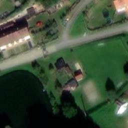 Grass Volleyball Court — aerial view