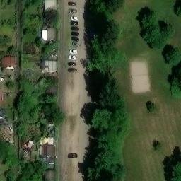 Sand Volleyball Court, Mannheim — aerial view