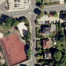 Sand Volleyball Court, Amberg — aerial view
