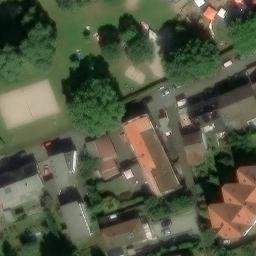 Sand Volleyball Court in Hochspeyer, Rheinland-Pfalz — aerial view