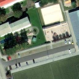 Sand Volleyball Court — aerial view