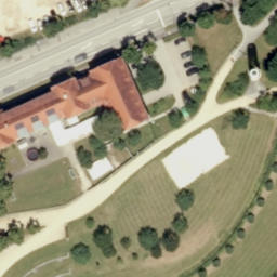 Sand Volleyball Court, Amberg — aerial view