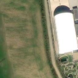 Sand Volleyball Court — aerial view
