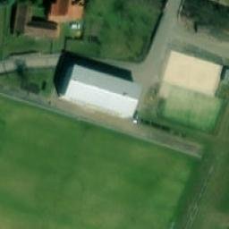 Sand Volleyball Court — aerial view