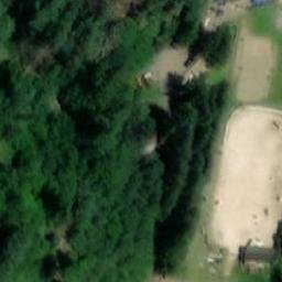 Volleyball Court near Meziboří — aerial view