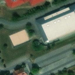 Sand Volleyball Court in Assamstadt, Baden-Württemberg — aerial view