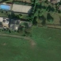 Sand Volleyball Court — aerial view