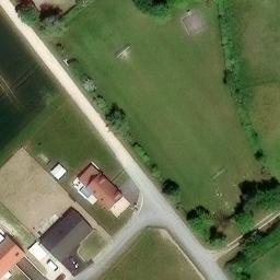 Grass Volleyball Court — aerial view
