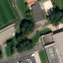 Sand Volleyball Court — aerial view