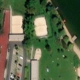 Sand Volleyball Court — aerial view