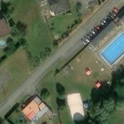 Sand Volleyball Court — aerial view