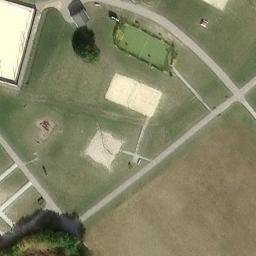 Sand Volleyball Court — aerial view