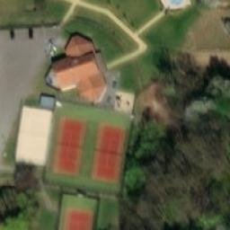 Sand Volleyball Court — aerial view